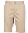 FR605 Front Row Stretch Chino Shorts Stone colour image